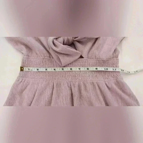 Etiquette Front Knot Mini Dress Long Sleeve size small - Picture 8 of 10